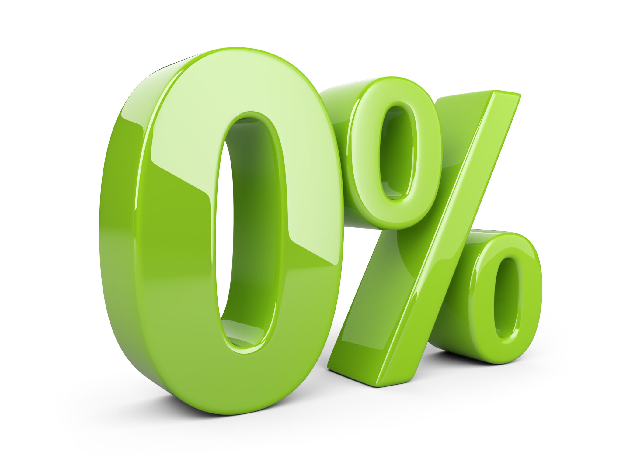 Glossy,Green,Zero,Percent,Or,0,%,Special,Offer.,Isolated