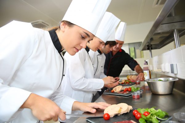 Team,Of,Young,Chefs,Preparing,Delicatessen,Dishes